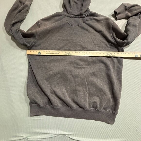 Carhartt Mens 2XL Tall Gray Full-Zip Hooded Sweatshirt Original Fit Cotton Mix - Picture 5 of 9